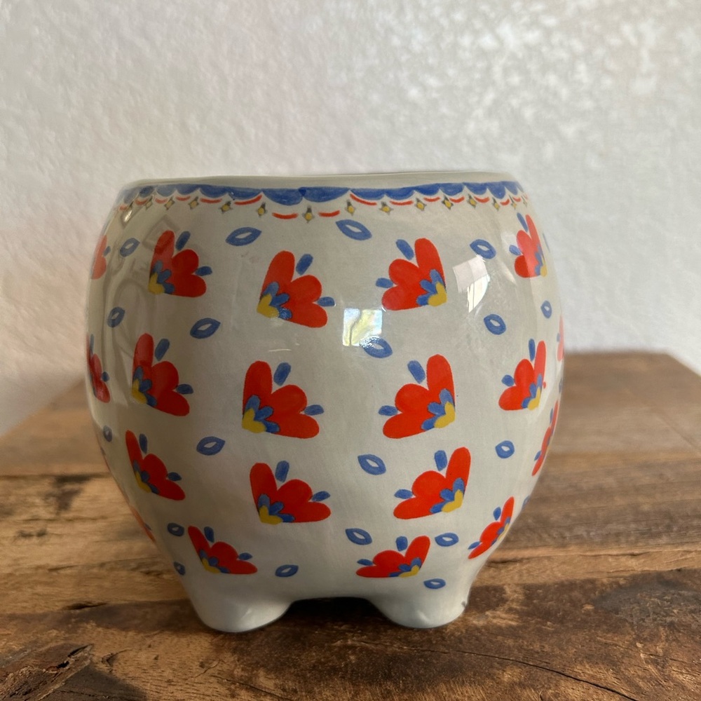 NATURAL LIFE Hedgehog Ceramic Planter Pot. NWOT - Picture 5 of 10